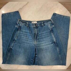 Zara Blue Relaxed Denim Jeans Classic Comfort
